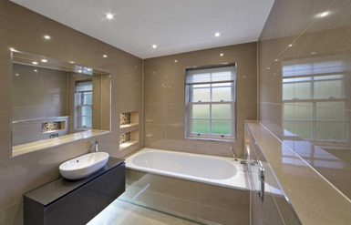 Натяжные потолки в ванной комнате