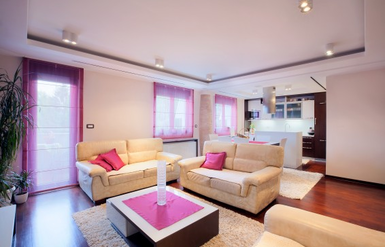 Сатиновые натяжные потолки